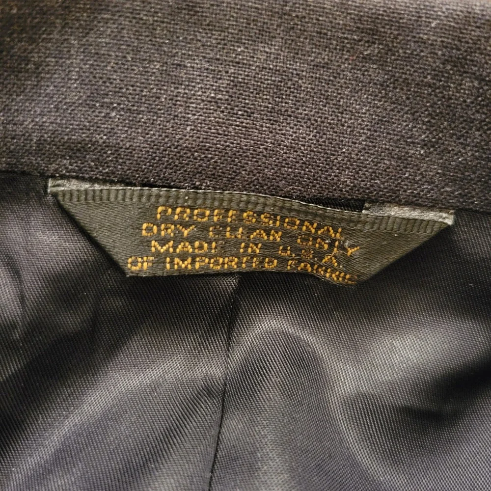 Mobley Sons Charcoal Gray Wool‎ Suit Jacket Blazer 3 Button Preppy Academia 44R